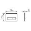 Клавиша смыва механическая Vitra Loop T 740-0780 цвет хром