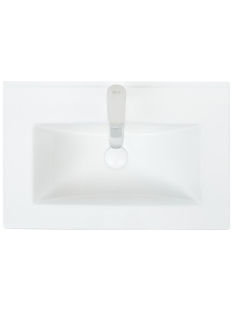 Раковина из сантехнического фаянса WeltWasser WW SK 10000005583 40 см встраиваемая цвет белый 1 отверстие под смеситель