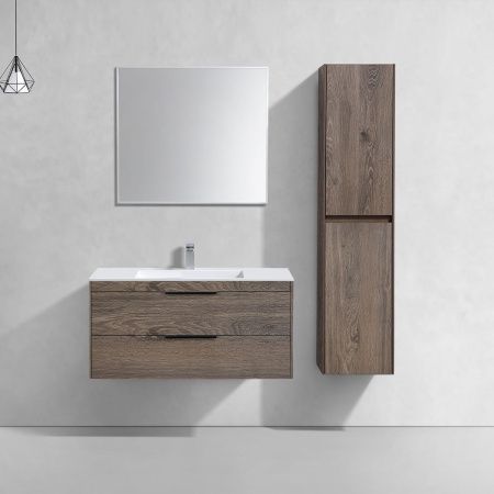 Тумба под раковину Vincea Chiara 2D VMC-2C2100RO 100х50 подвесная цвет коричневый