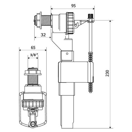 Клапан наполнительный KK POL 350/ZN2/109-00-T0