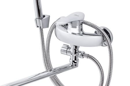 Смеситель для ванны и душа FAUZT FZs-814-124 настенный хром