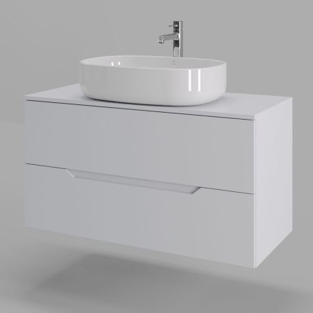 Тумба с раковиной Orange Line Li-100TuwMDF+B08-600W 100х50