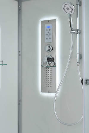 Душевая кабина AvaCan D D3090LED 90х90 четверть круга с крышей ориентация универсальная