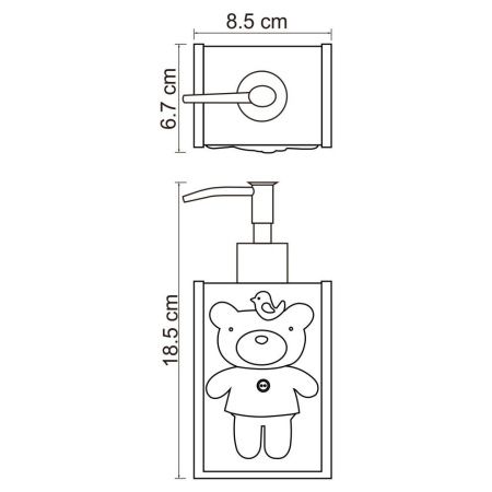 Дозатор для жидкого мыла WasserKRAFT 3499
