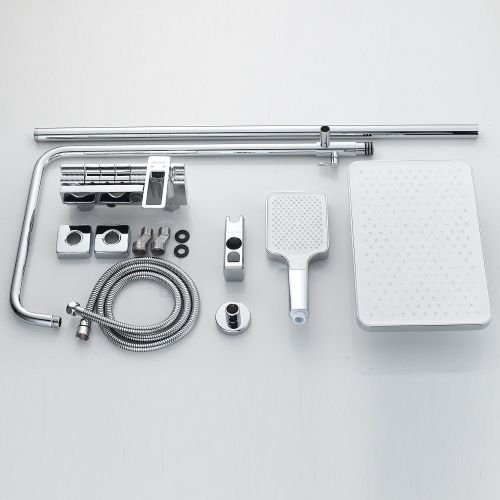 Душевая стойка Shevanik S6826 настенная цвет хром - фото 4