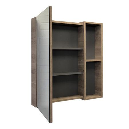 Зеркало-шкаф Comforty Дуэт 00-00009924CF 70х10 подвесной цвет коричневый