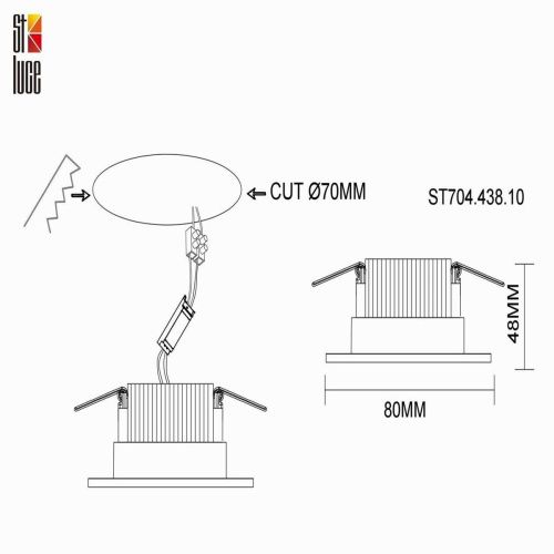 Светильник встраиваемый ST Luce ST704 ST704.438.10 - фото 4