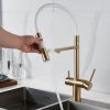 Смеситель для кухни Rose R958G на мойку золото