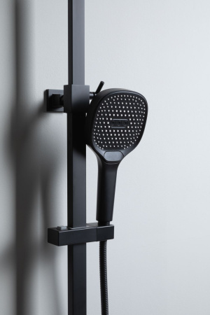 Душевая стойка Allen Brau Infinity 5.21030-31 настенная цвет черный