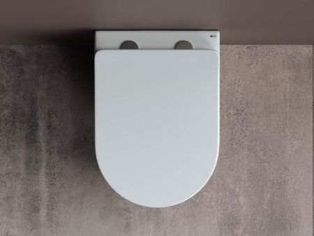 Унитаз подвесной Ceramica Nova MIA CN1805 белый с сиденьем микролифт безободковый душевой смыв