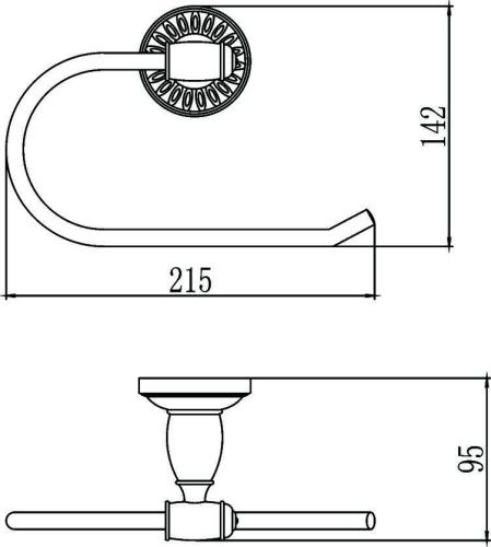 Полотенцедержатель Savol S-006660C - фото 2