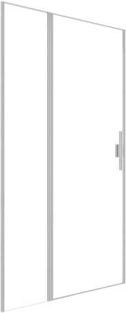 Душевая дверь Allen Brau Priority 3.31029.BA 100х200 стекло прозрачное профиль серебро брашированное