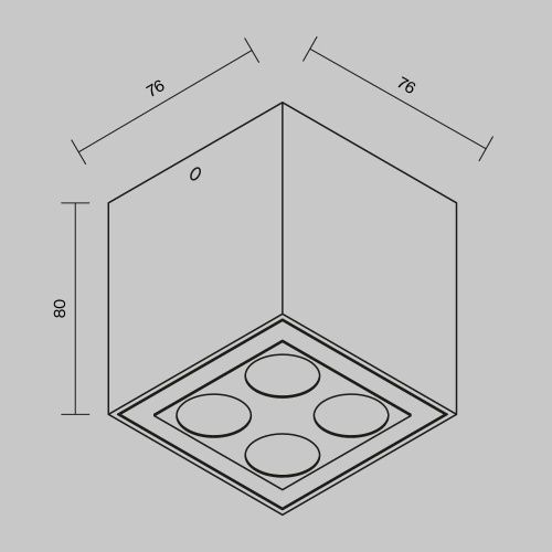 Светильник потолочный Maytoni Outdoor Ares O309CL-L8GF3K - фото 2
