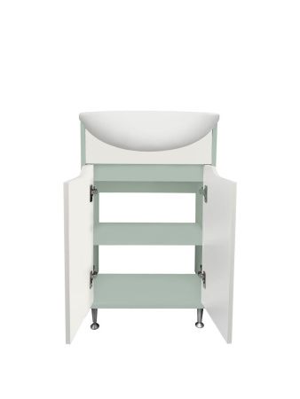 Тумба под раковину Runo Эконова 00-00004657 60х30 напольная цвет белый