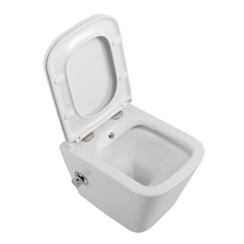 Унитаз подвесной BelBagno DUE BB3103CHR-BS/SC белый с сиденьем микролифт безободковый каскадный смыв - фото 3