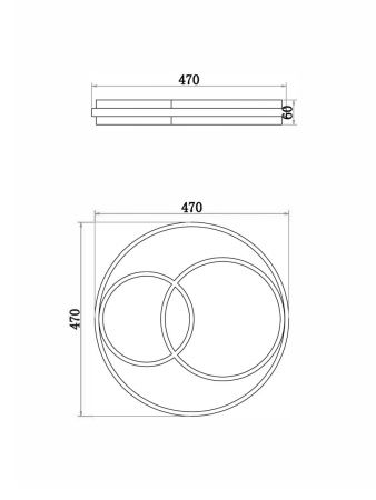 Светильник настенно-потолочный Freya Tucene FR10029CL-L70B