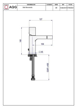 Смеситель AQG QB 01QBE200CR на биде хром
