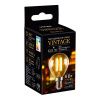 Лампа светодиодная филаментная Volpe LED-G45-5W/AMBER/E14/VLF