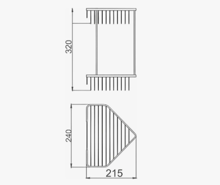Полка в ванную комнату D-Lin D201305