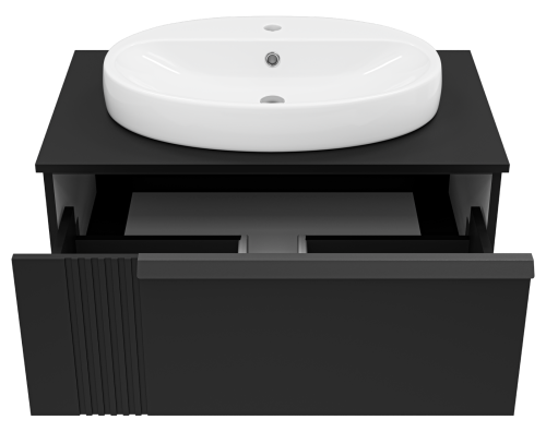 Тумба под раковину Brevita Savoy SAV-09080-0301Я 80х50х34 подвесная - фото 3