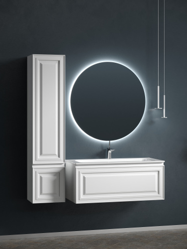 Тумба под раковину Sancos Very VR100W 100х45х41 подвесная цвет белый - фото 3