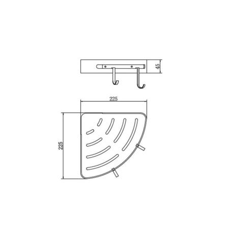 Полка в ванную комнату Fashun A7335-7