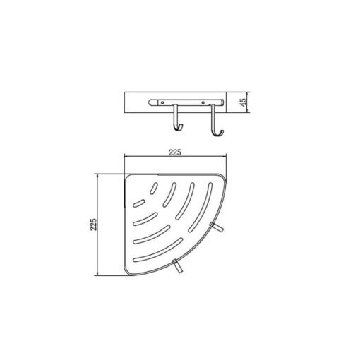 Полка в ванную комнату Fashun A7335-17 - фото 3