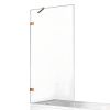 Душевая шторка на ванну New Trendy AVEXA Copper brushed EXK-3802 50х150 стекло прозрачное профиль медь ориентация универсальная