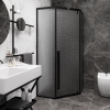 Душевой уголок Cerutti SPA C3ABD 90х90 стекло прозрачное профиль черный без поддона