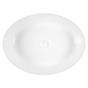 Раковина из сантехнического фарфора Bond Oval S62-550 55х40 накладная цвет белый глянцевый