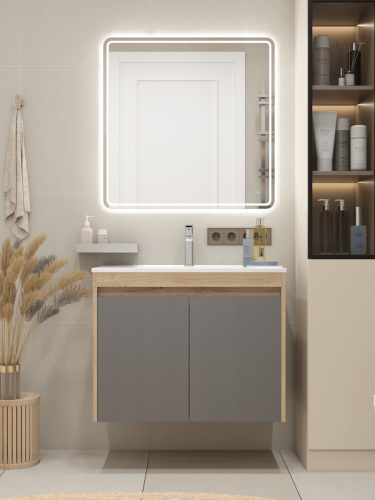 Тумба с раковиной Teymi Netta F15938 80х46х62 подвесная - фото 5