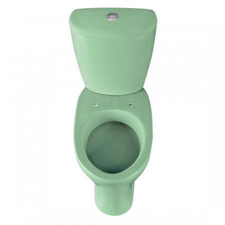 Унитаз-компакт напольный с бачком Santeri Версия 1P4015S0400BF салатовый с сиденьем каскадный смыв