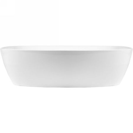 Раковина из сантехнического фарфора Bond Cube S54-608 60х40 накладная цвет черный без отверстий под смеситель