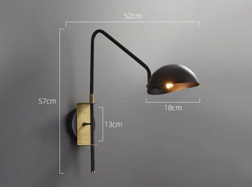 Бра Delight Collection Wall lamp (Валл ламп) MT9049-1WB black/bronze - фото 5