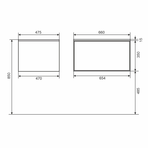 Тумба с раковиной Uperwood Parma Premium 39330205461 66x47,5x36,5 - фото 2