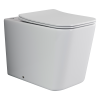 Унитаз приставной Ceramica Nova CUBIC CN1809 белый с сиденьем микролифт безободковый душевой смыв