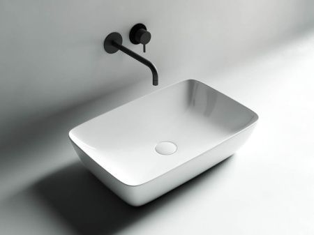 Раковина из сантехнического фарфора Ceramica Nova FORM CN2003 60х40 накладная цвет белый