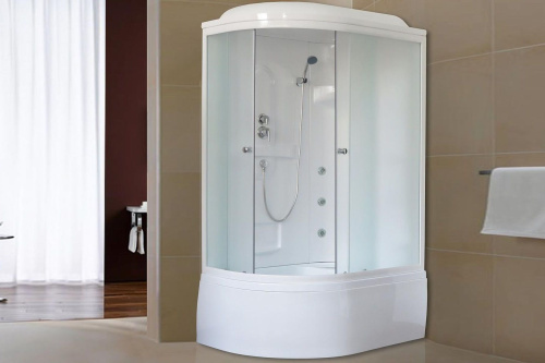 Душевая кабина Royal Bath ВК RB8120BK2-M-R 120х80 асимметричная с крышей - фото 2