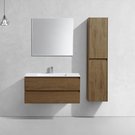 Тумба под раковину Vincea Luka VMC-2L100TO 100х50 подвесная цвет коричневый