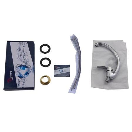 Смеситель для кухни Plstart PD41082 на мойку хром