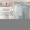Душевая кабина AvaCan K K2011LED 110х90 прямоугольная с крышей ориентация универсальная