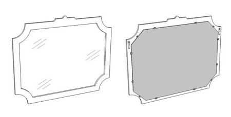 Зеркало Corozo Манойр SD-00000980 90х80
