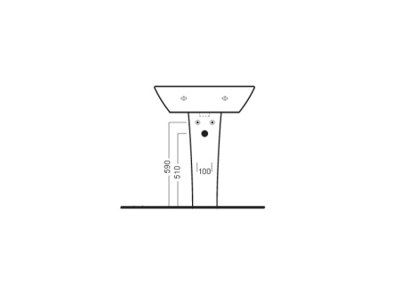 Пьедестал для раковины Hatria NIDO YH3001