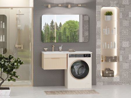 Тумба под раковину Brevita Enfida ENF-09060-031Я 60х50 подвесная цвет бежевый
