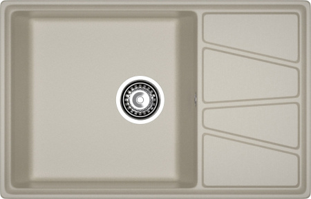 Кухонная мойка Granfest Vertex V-780L топаз 78х50 цвет серый поверхность матовая