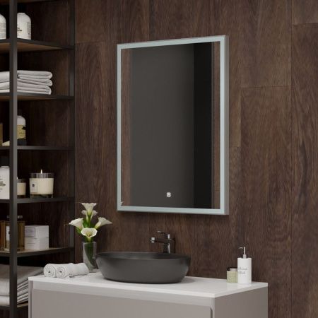 Зеркало Continent Frame Silver ЗЛП891 60х80 подвесное