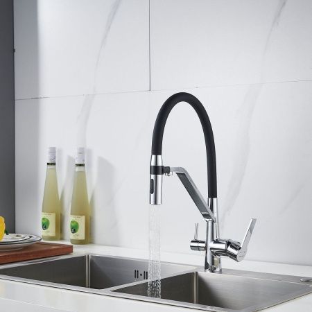 Смеситель для кухни Shevanik S278 на мойку хром