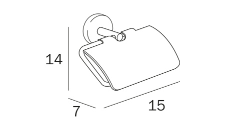 Бумагодержатель Inda FORUM A36260CR