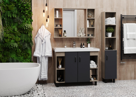 Зеркало-шкаф Onika Тимбер 210017 100х15х70 подвесной