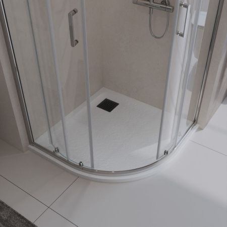 Душевой поддон из искусственного камня BelBagno UNO TRAY-MR-UNO-R-90-550-35-W-NO 90х90 белый
